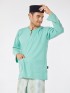 Zikry Baju Melayu Teluk Belanga Turquoise Green